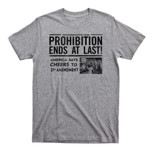 Mens Graphic T-Shirt with 21st Amendment Design