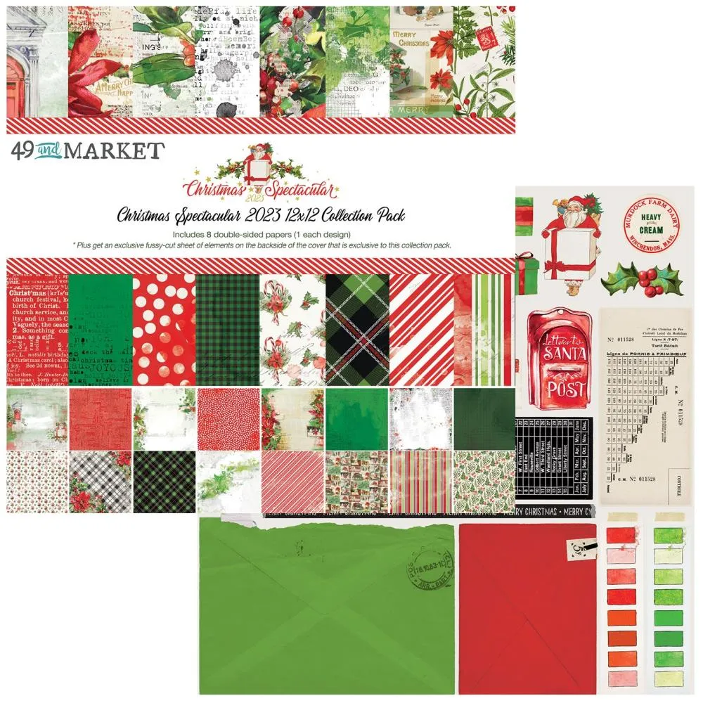 49 And Market Collection Pack 12"X12" Christmas Spectacular 2023*