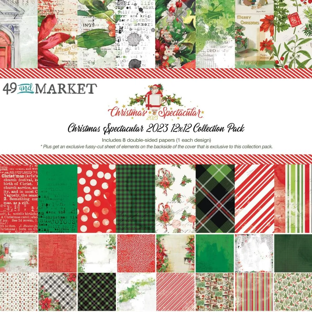 49 And Market Collection Pack 12"X12" Christmas Spectacular 2023*