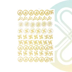 A6 Rakhi 3.0 Joy Art Sticker | Premium Golden Color Sticker Sheet for Resin Art & DIY Craft | Self Adhesive & Easy to Use