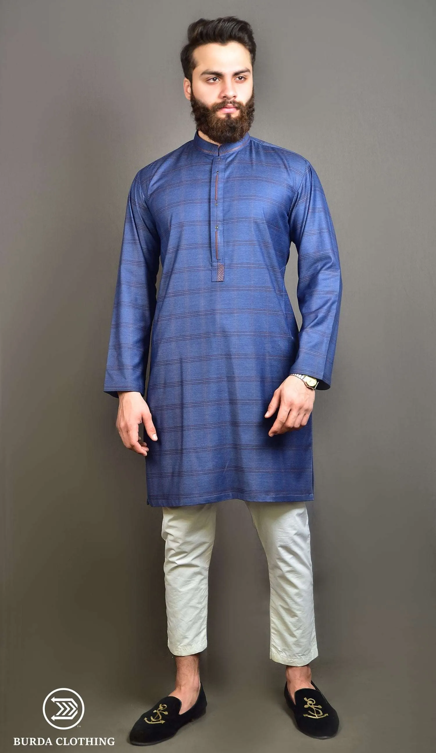 Aamir Blue Premium Kurta