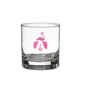 Airstream Trailer A Flamingo Rock Glass Gift Set