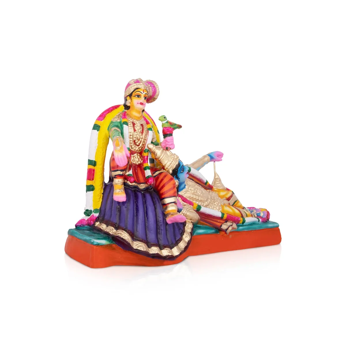 Andal RangaMannar Paper Mache Golu Bommai - 12 x 12 Inches | Giri Golu Doll/ Navaratri Golu Bomma/Gombe/Bommai