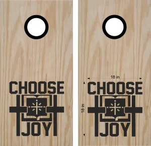 Choose Joy Christian Cornhole Board Vinyl Decal Sticker CHR01