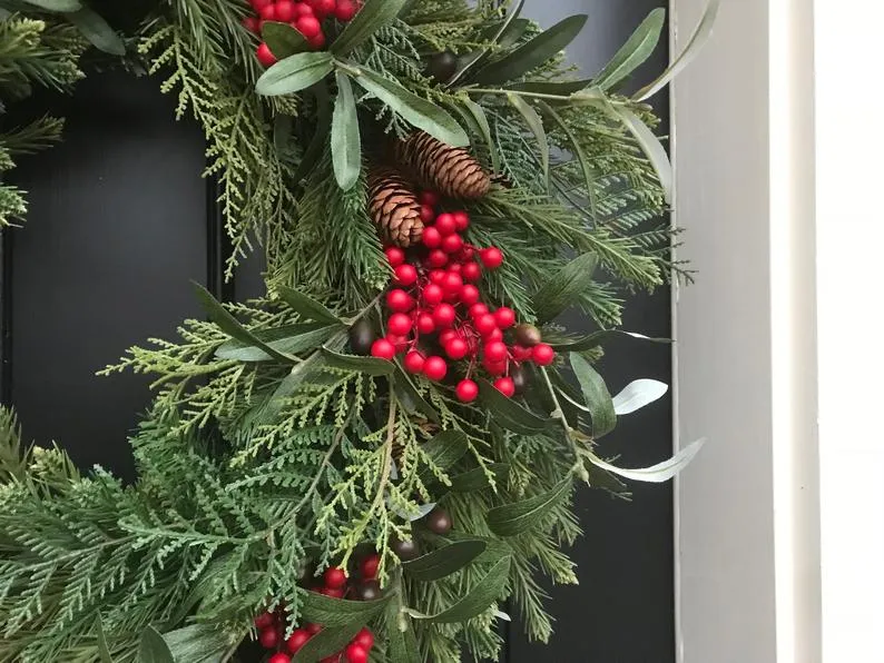 Christmas on the Farm Winter Wreath