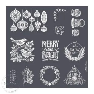 Christmas Ornaments - Mesh Stencil 12x12