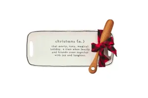 Christmas Sentiment Everything Plate Set