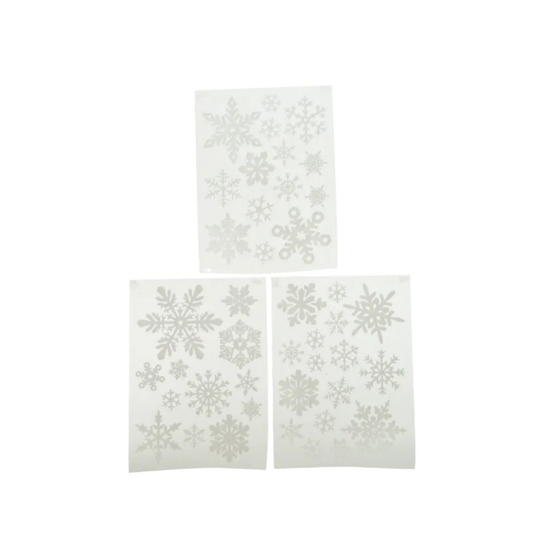 Decoris 40cm White Snowflake Window Stickers