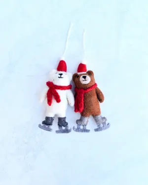 Free 2 Skating Bear Ornaments (Free above $200)