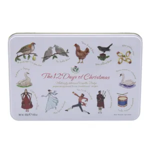 Gardiners Scotland 400g Vanilla Fudge 12 Days of Christmas Tin