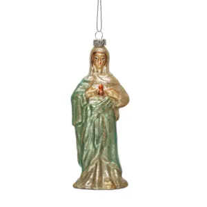 Glass Mary Ornament