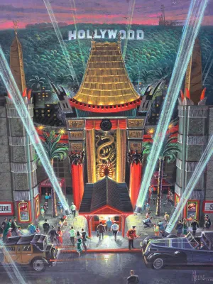 Grauman's Chinese Theatre, Hollywood (419 Piece Wooden Jigsaw Puzzle)