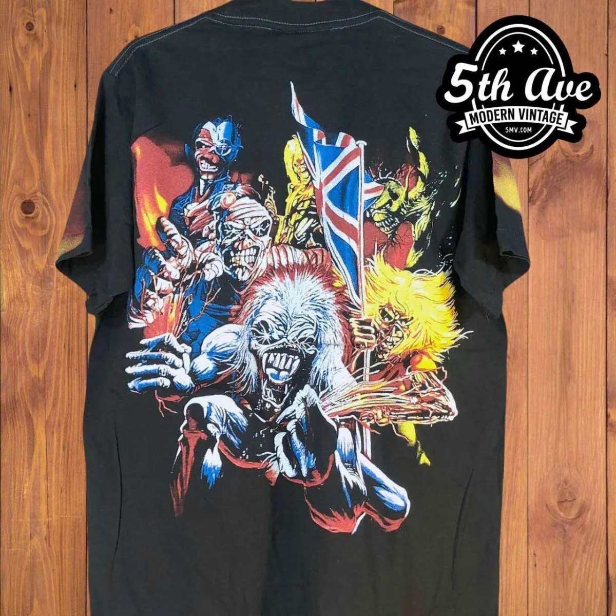 Iron Maiden: All-Over Print Single Stitch t shirt with Iconic Artwork