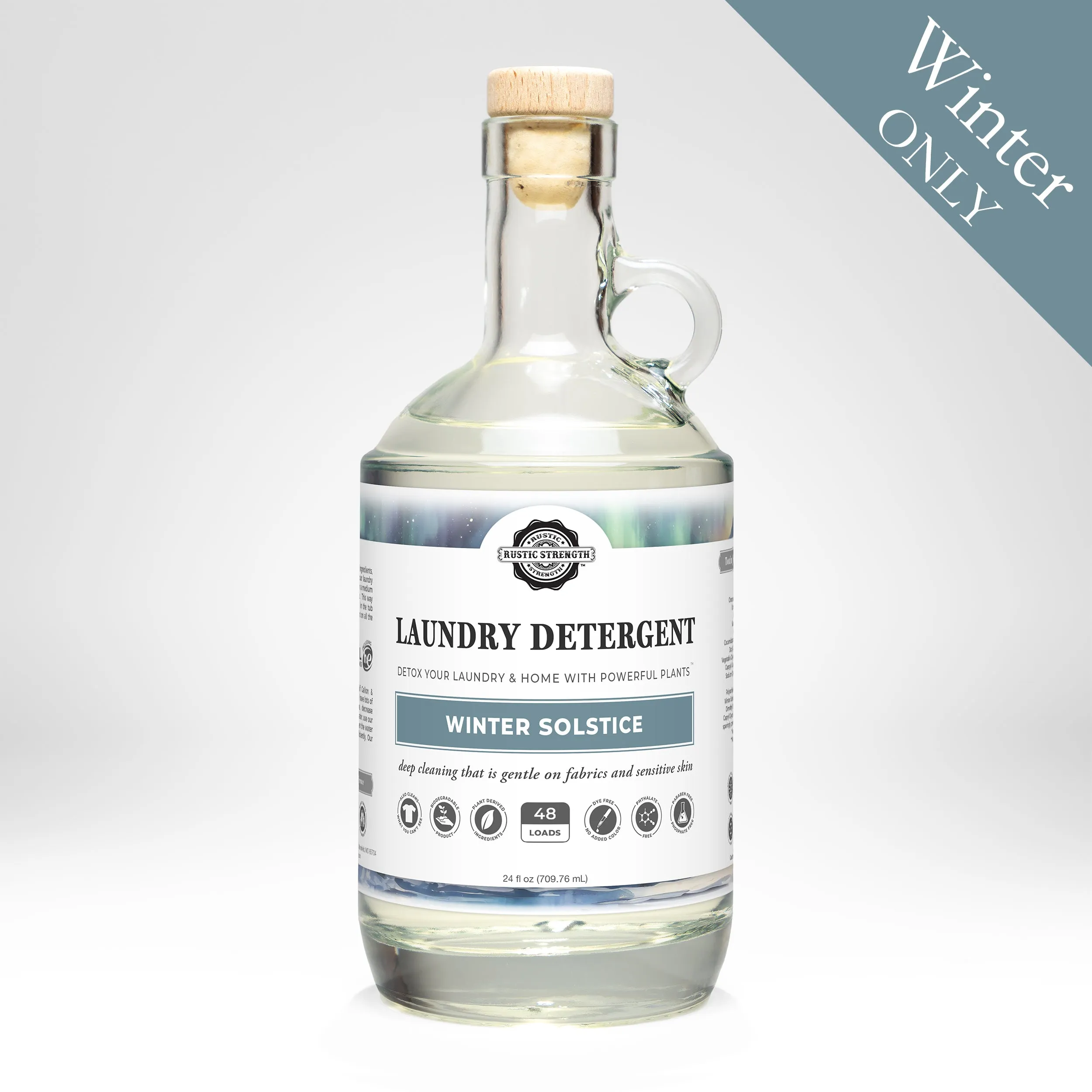 Laundry Detergent | Winter Scents | 24 oz Glass Bottle