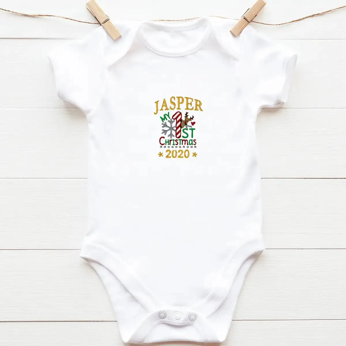 Personalised "My 1st Christmas" Baby Body