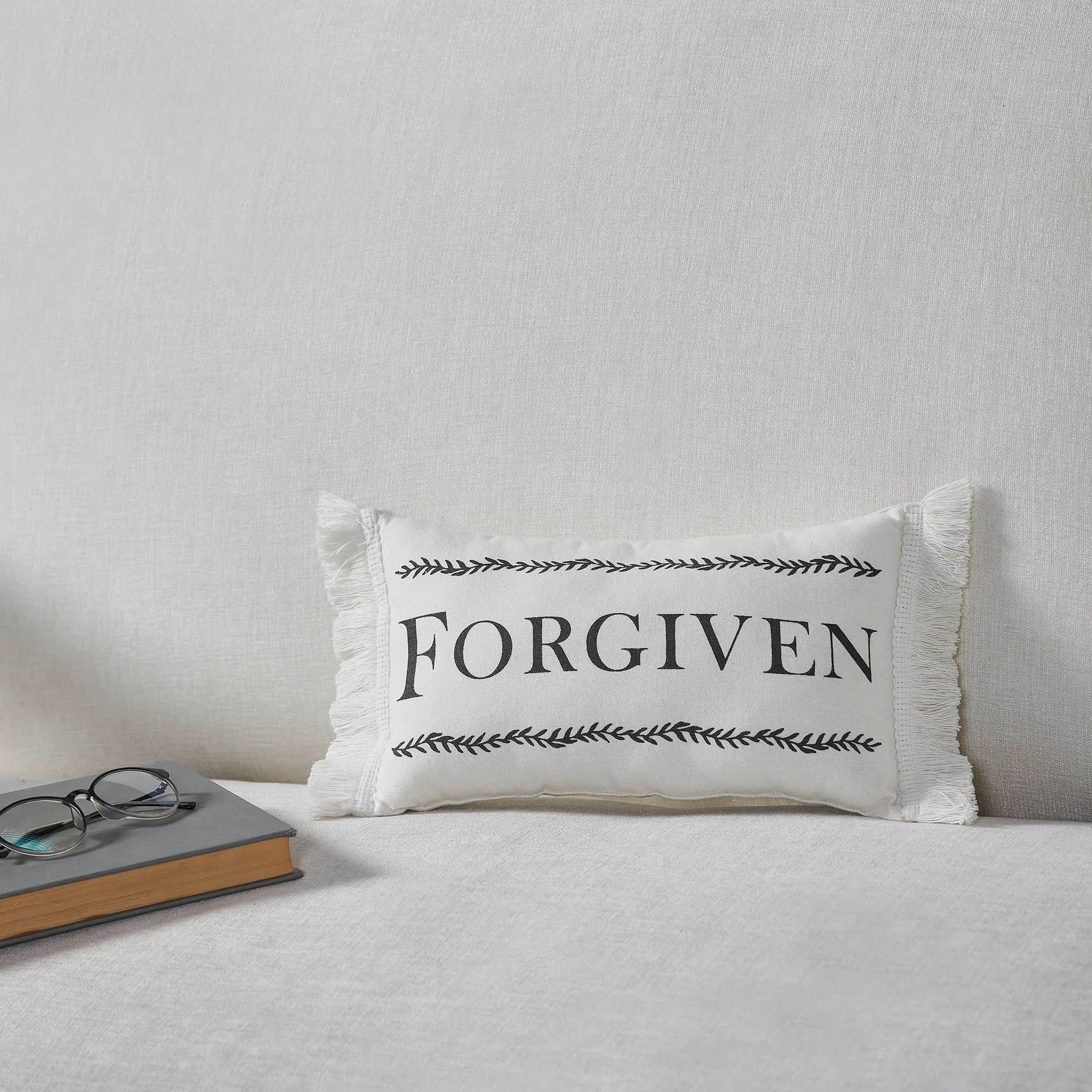 Risen Forgiven Pillow 7x13