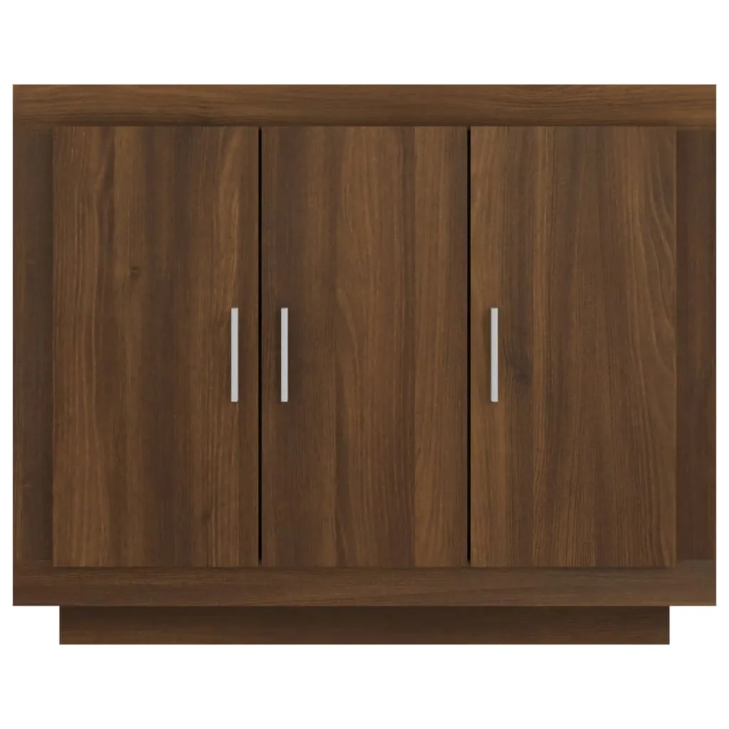 Sideboard Brown Oak 92x35x75 cm Engineered Wood