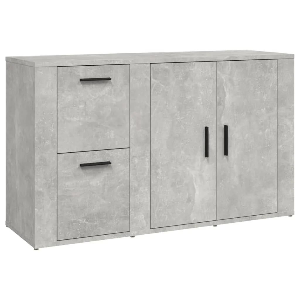 Sideboard Concrete Grey 100x33x59.5 cm Engineered Wood