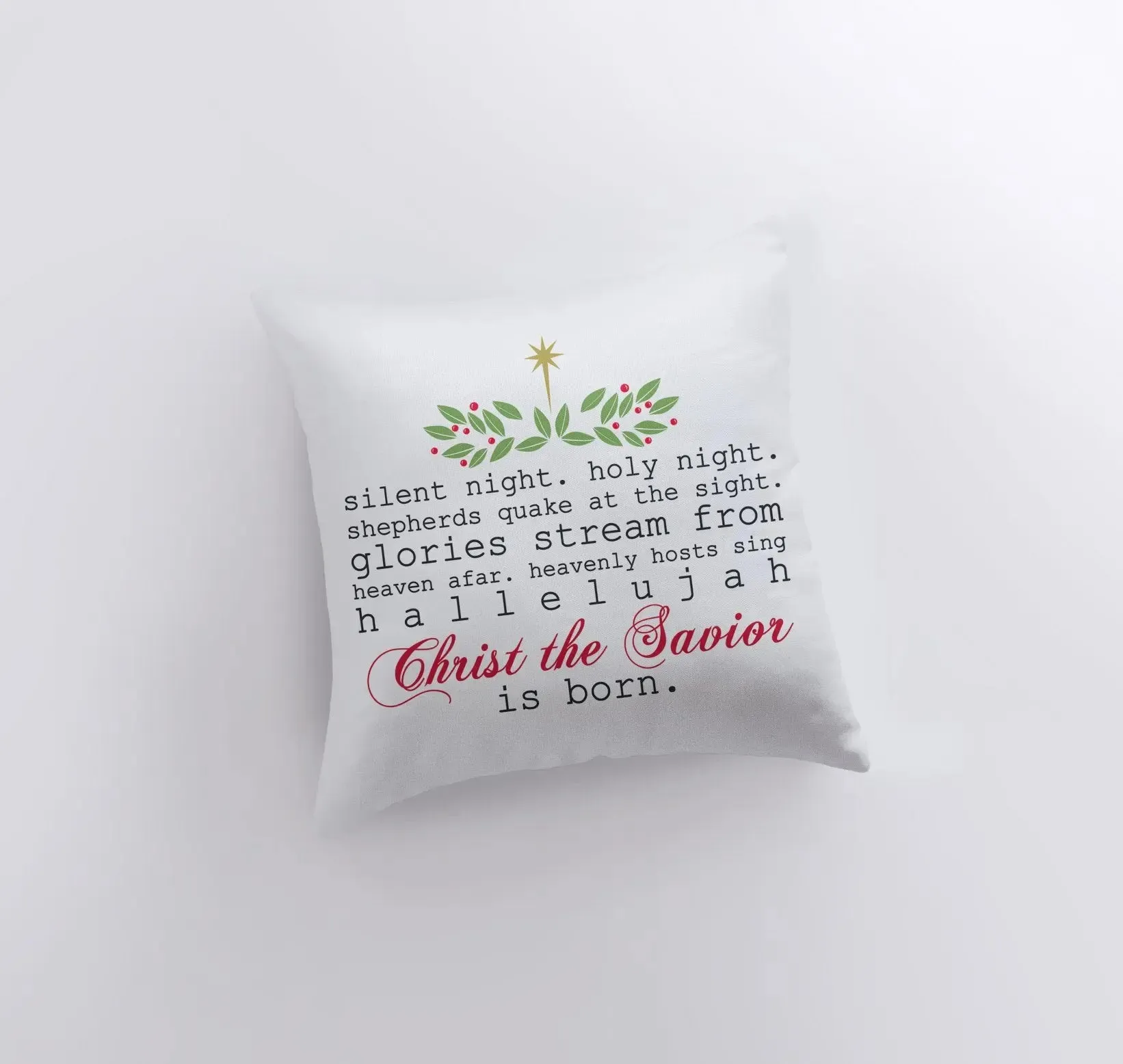 Silent Night | Merry Christmas | Throw Pillow | Christmas Pillow | Home Decor | Christmas Décor | Christmas tree | Christmas Gifts