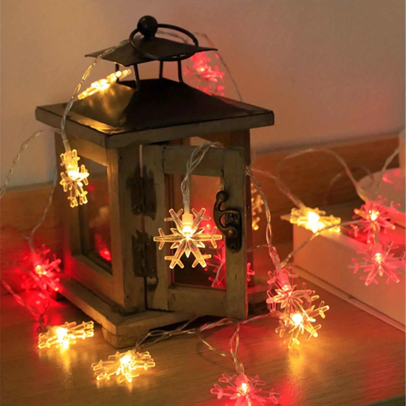 Snowflake String Lights for Living Room Bedroom and Parties