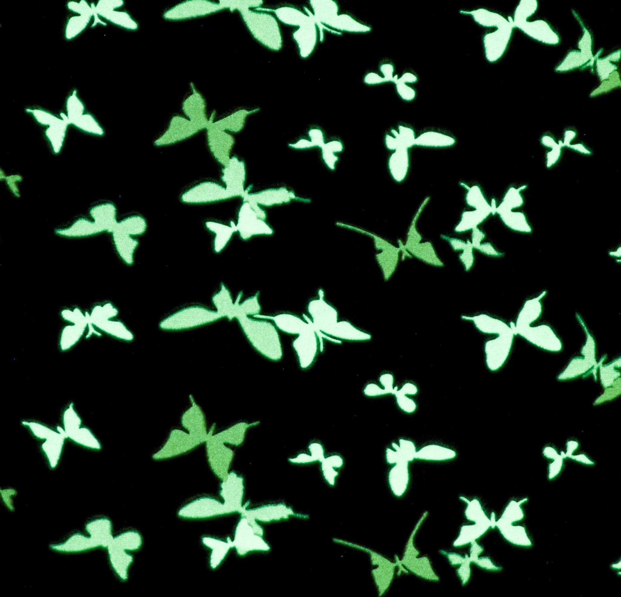 Soft Glow in the Dark Blanket Plush Fabric Butterflies