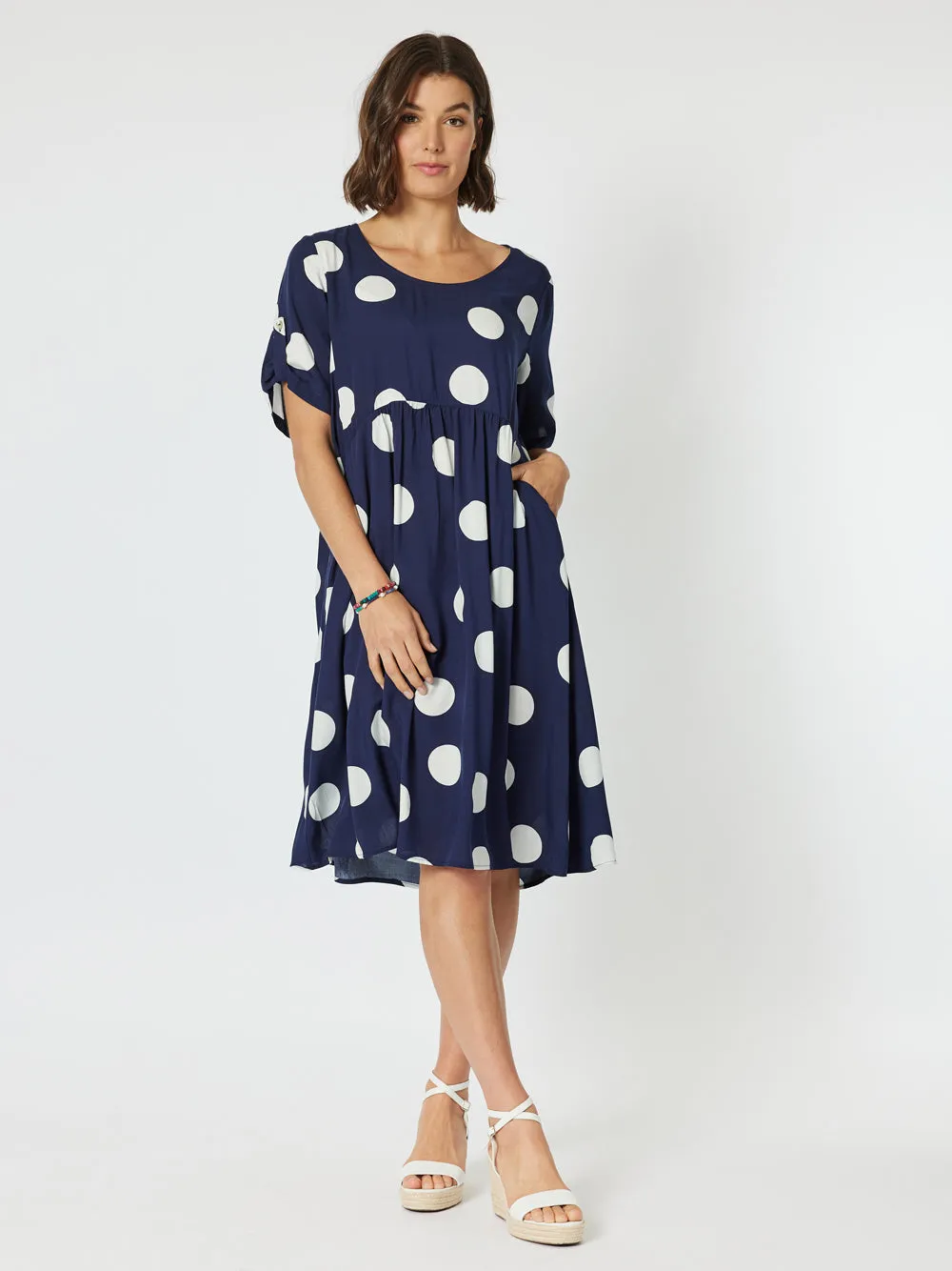 Spot The Dress - Navy