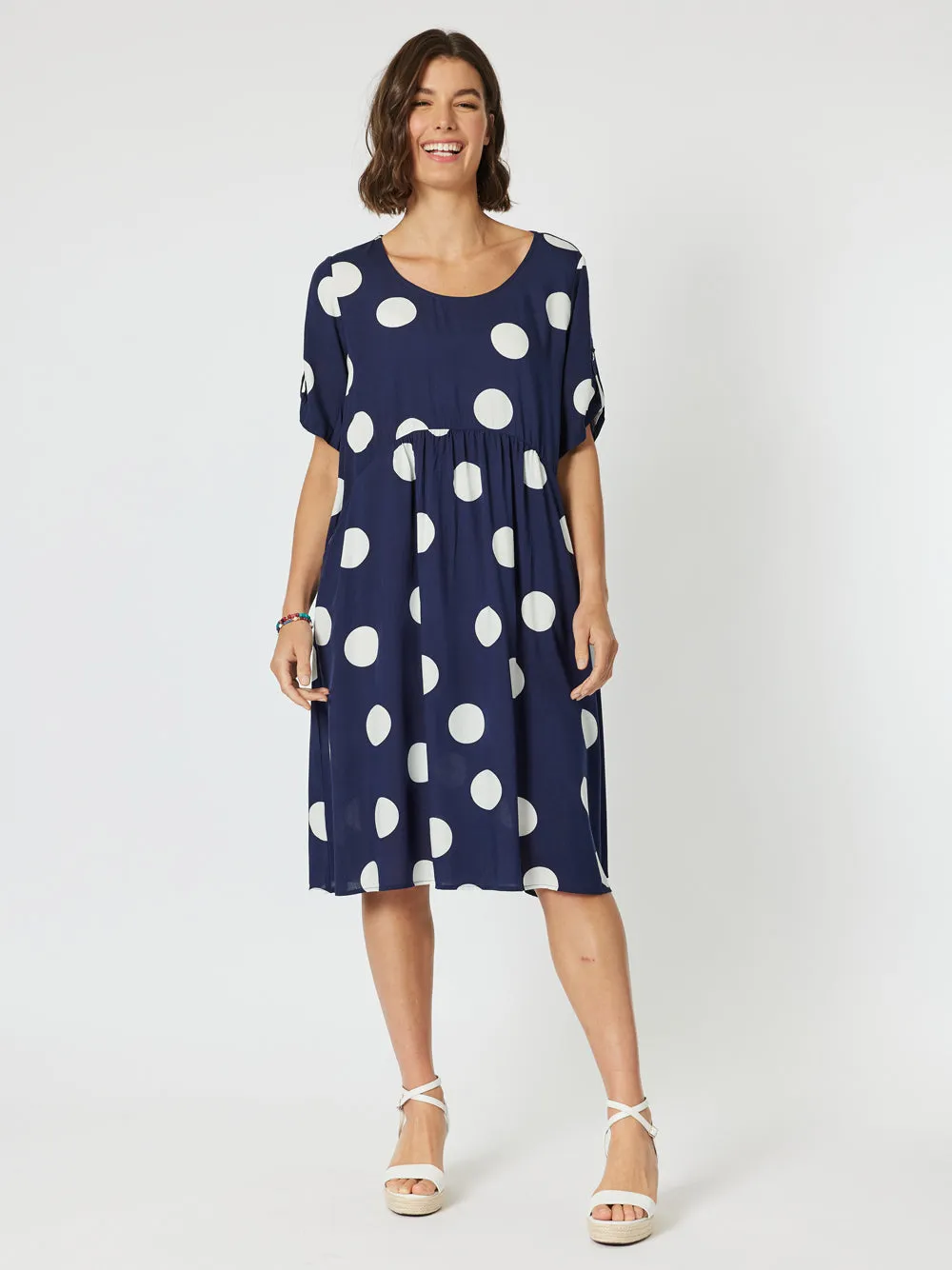 Spot The Dress - Navy