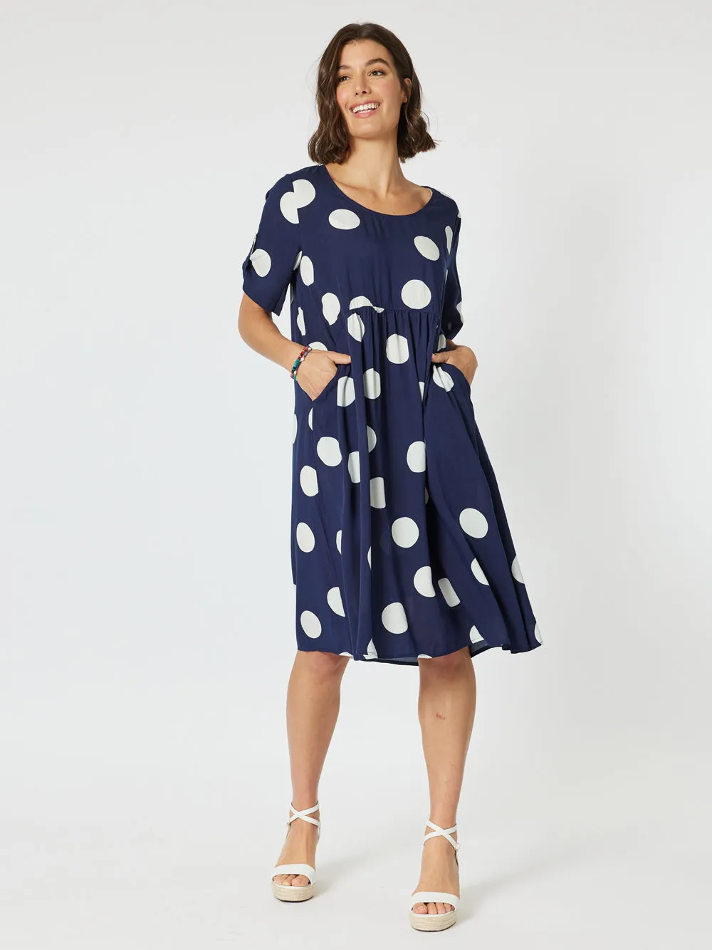 Spot The Dress - Navy