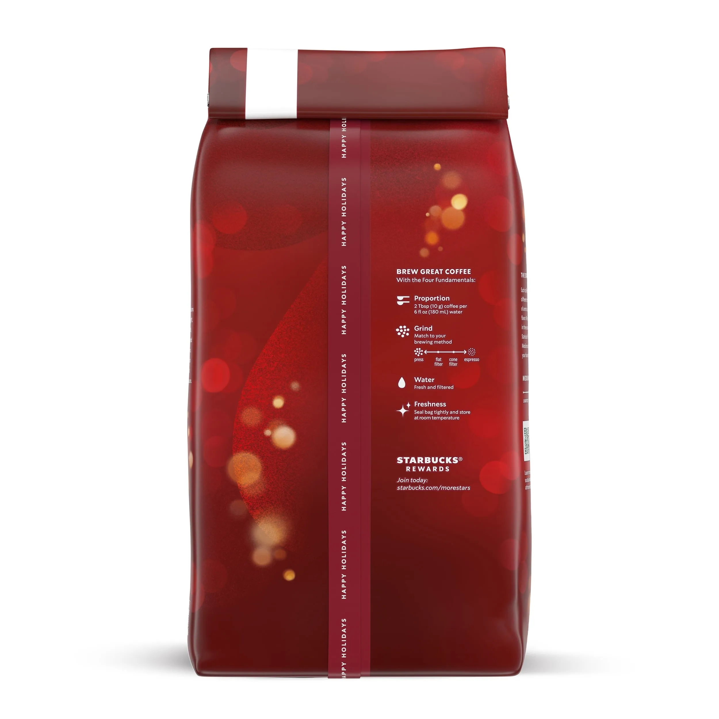 Starbucks Holiday Blend, Whole Bean Medium Roast Coffee, 17 Oz