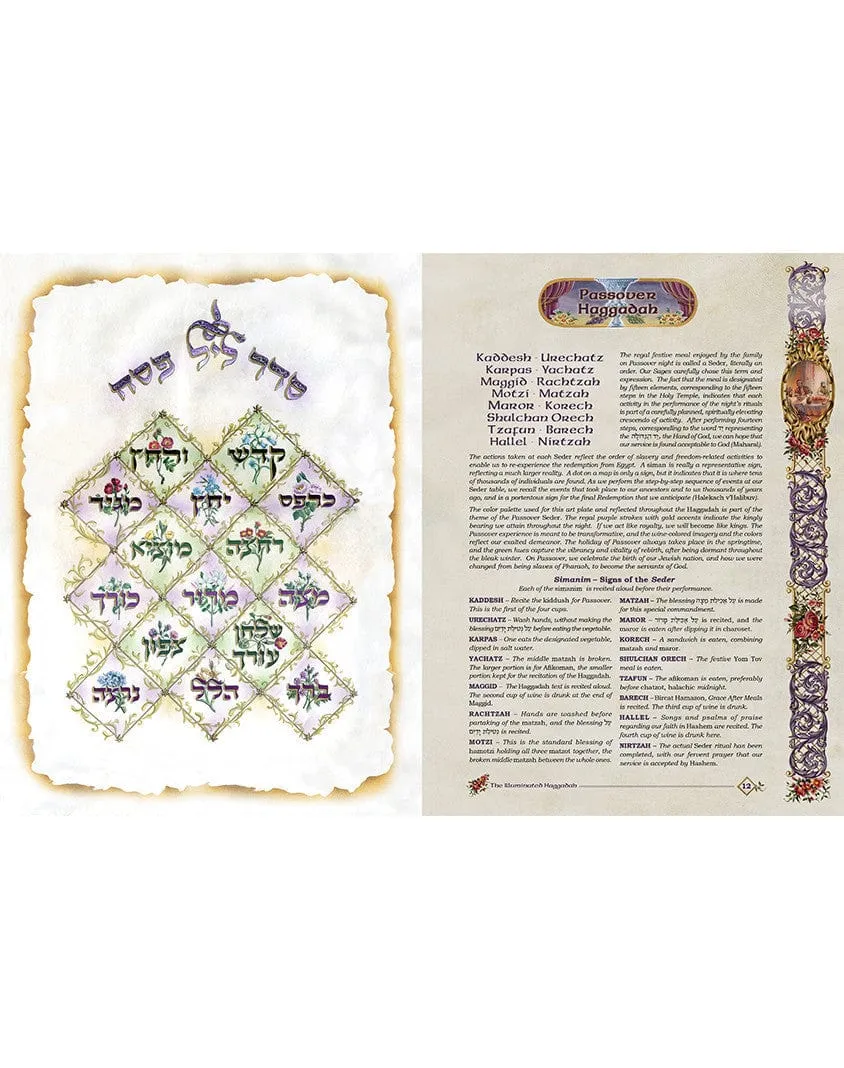 The Illuminated Haggadah - The Wolf Classic Edition - Calligraphy Art by R. Weinreb