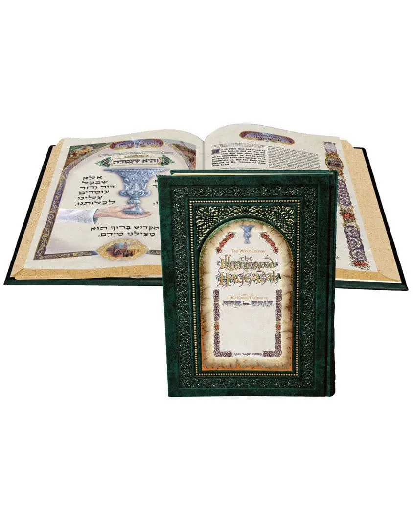 The Illuminated Haggadah - The Wolf Classic Edition - Calligraphy Art by R. Weinreb