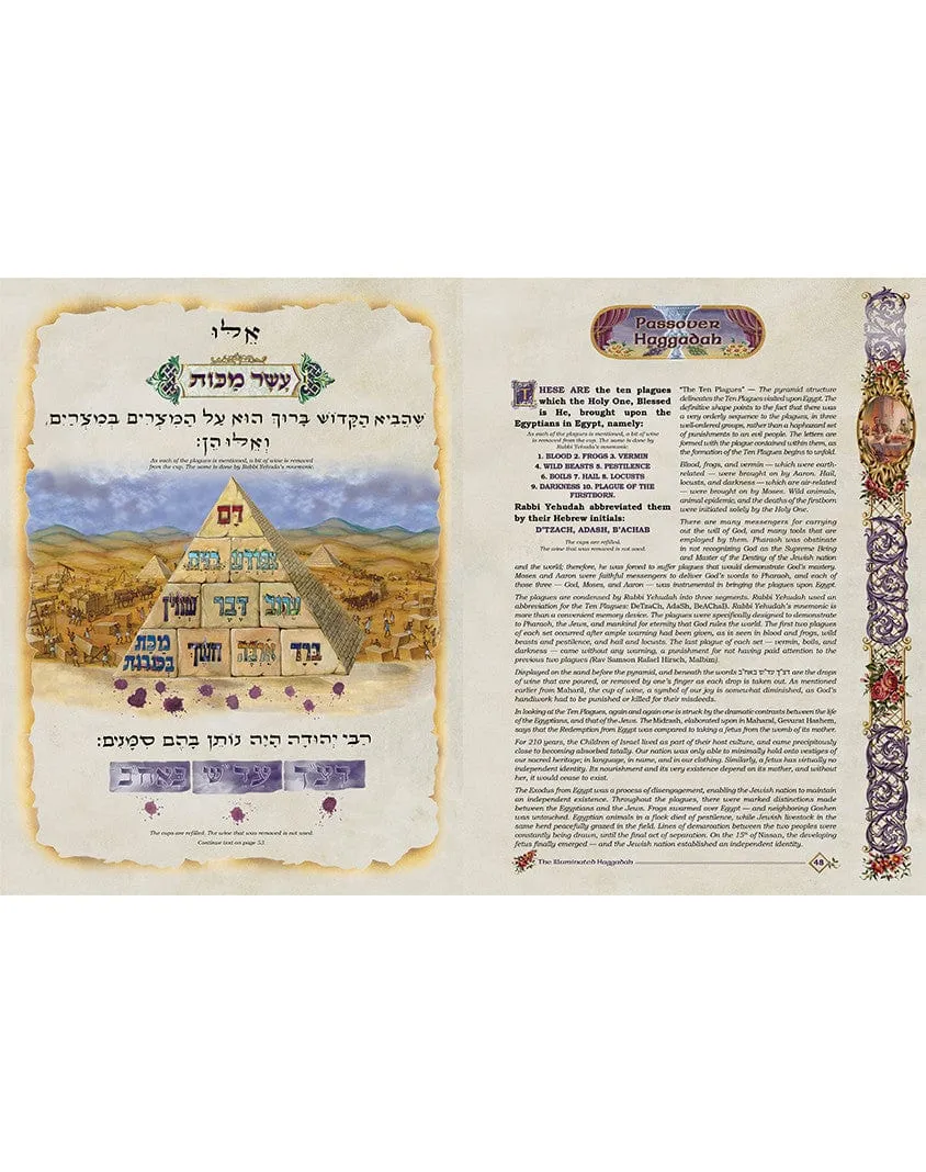 The Illuminated Haggadah - The Wolf Classic Edition - Calligraphy Art by R. Weinreb