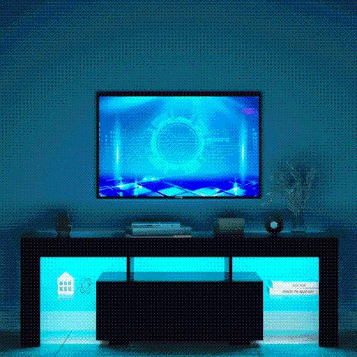 TV Stand Media Console with LED Light & Remote - SMT-TS003