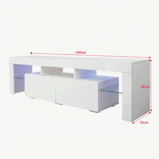 TV Stand Media Console with LED Light & Remote - SMT-TS003