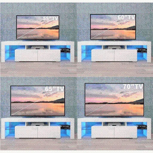 TV Stand Media Console with LED Light & Remote - SMT-TS003