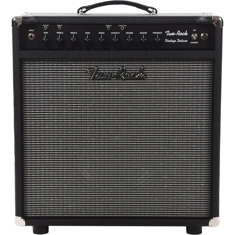 Two-Rock Vintage Deluxe 35 Tube Rectified 1x12 Combo, Black Bronco, Silver