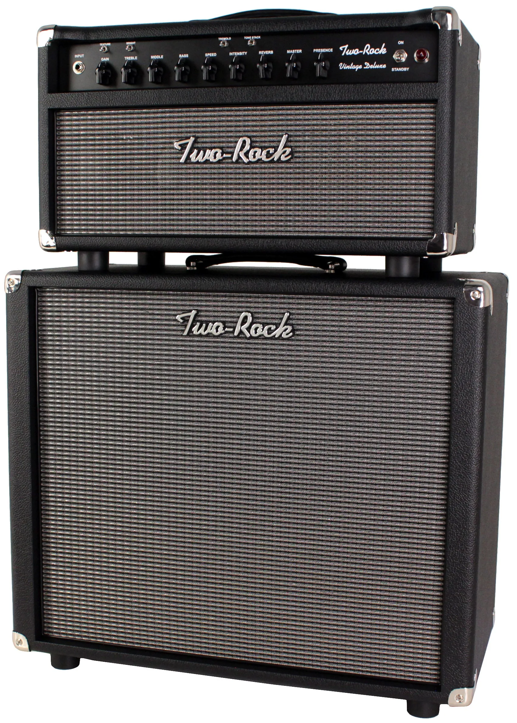 Two-Rock Vintage Deluxe 35 Tube Rectified Head, 1x15 Cab Set, Black, Silver