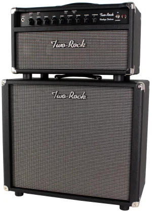 Two-Rock Vintage Deluxe 35 Tube Rectified Head, 3x10 Cab Set, Black, Silver