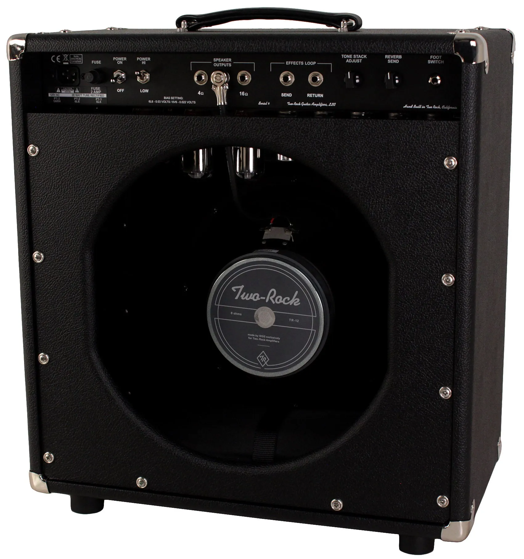 Two-Rock Vintage Deluxe 40/20 1x12 Combo, Black Bronco, Silver