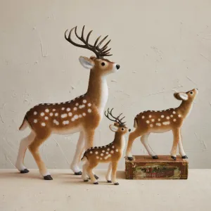 Winter Foam Flocked Deer